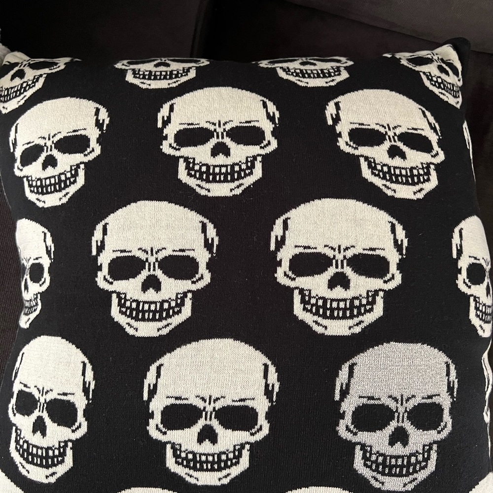 Halloween skulls pillow brand new